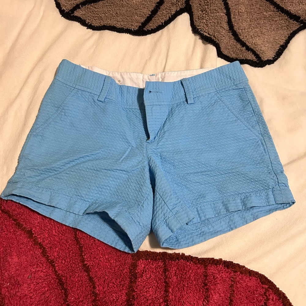Lilly Pulitzer Blue Shorts Tailored Cotton Blend